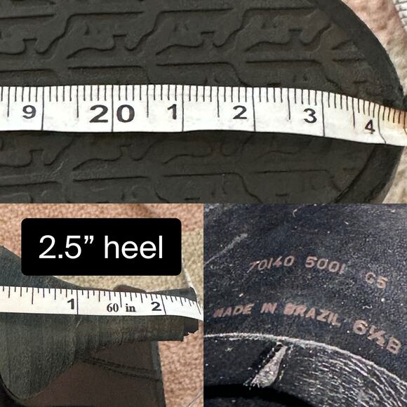 Frye Shelby Black Studded Ring‎ Mule Clogs Heeled Slip-On Leather Western Boho - Picture 9 of 9